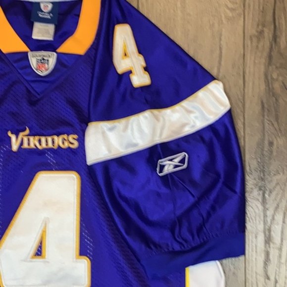 NFL Minnesota Vikings #4 Brett Farve Game Team Jersey Hall of Famer - Picture 4 of 9